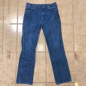 WRANGLER 936PWD Straight MEN'S Blue Denim Jeans Pants Boot Cowboy 36x34